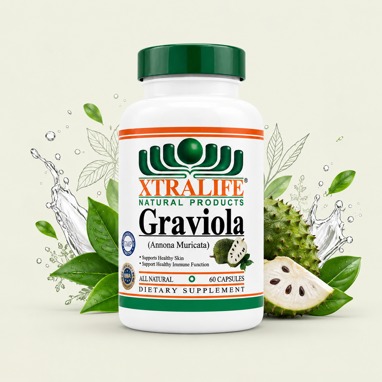 Graviola Antioxidant Supplement Immune Support And Digestive Xtralife
