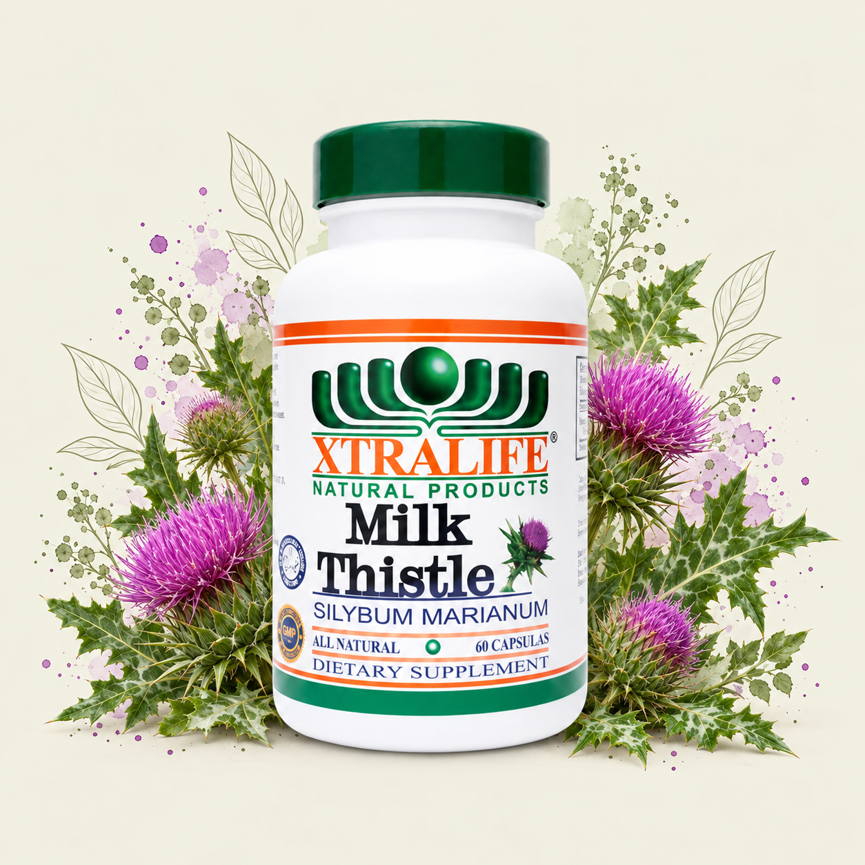 Milk Thistle Extract Supplement 60 Capsules Xtralife
