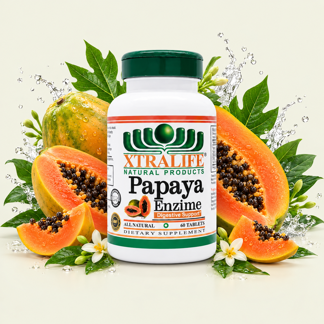 Papaya Enzime Tablets Xtralife